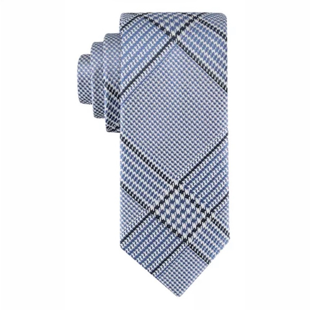 Tommy Hilfiger 51% Silk Tucker Plaid Pattern Tie